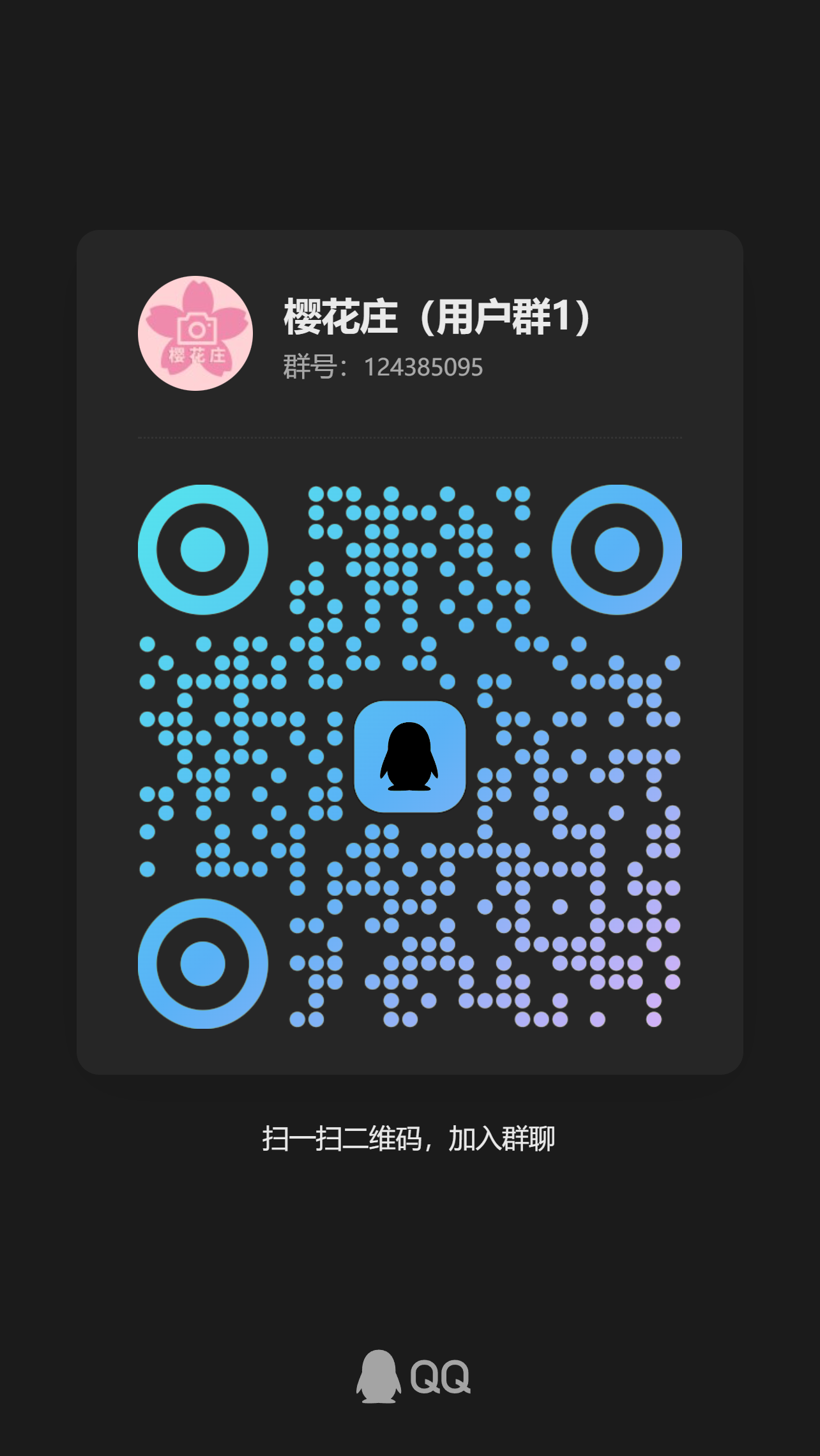 樱花庄官方QQ群(1群)二维码